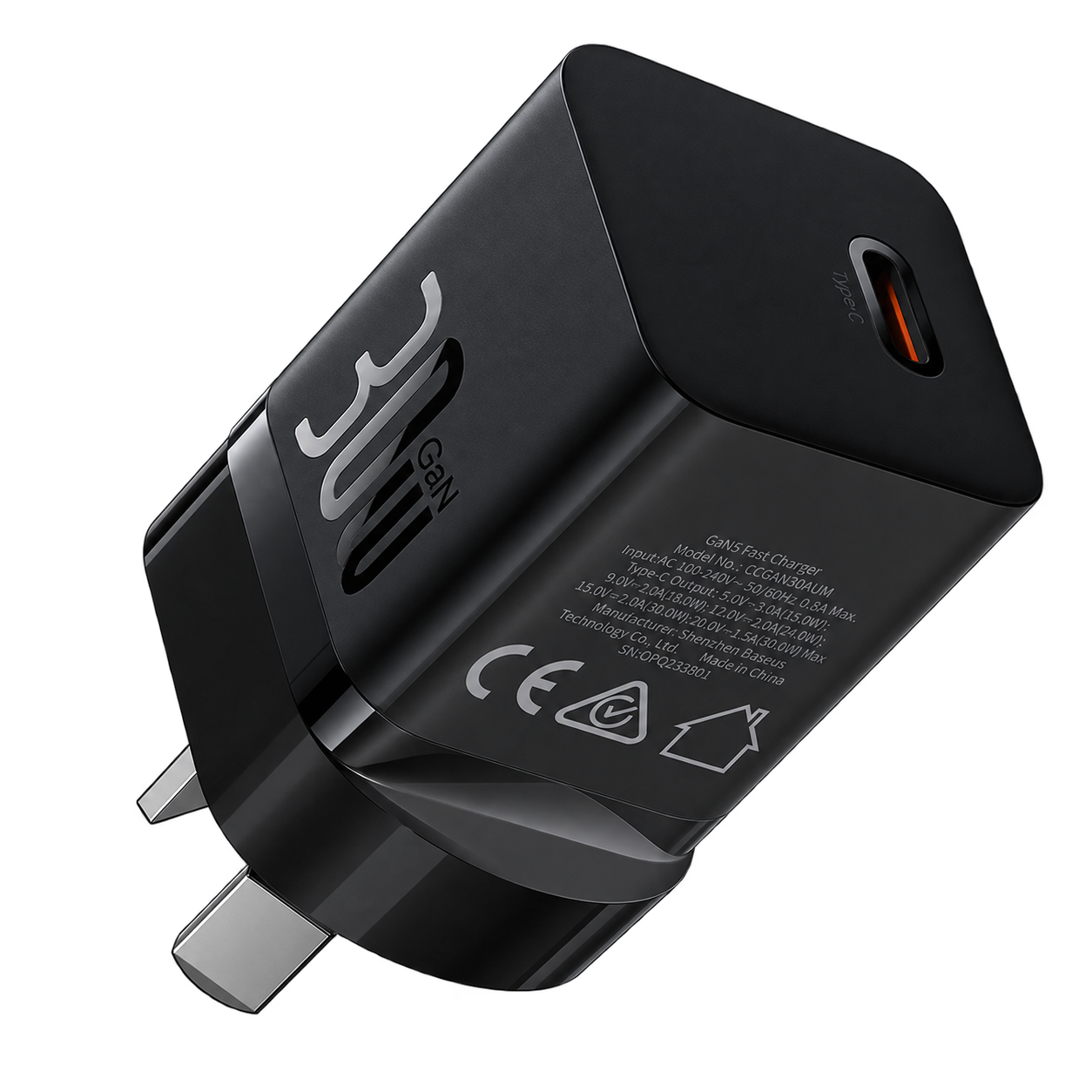 CARGADOR MINI 30W BLACK - BASEUS