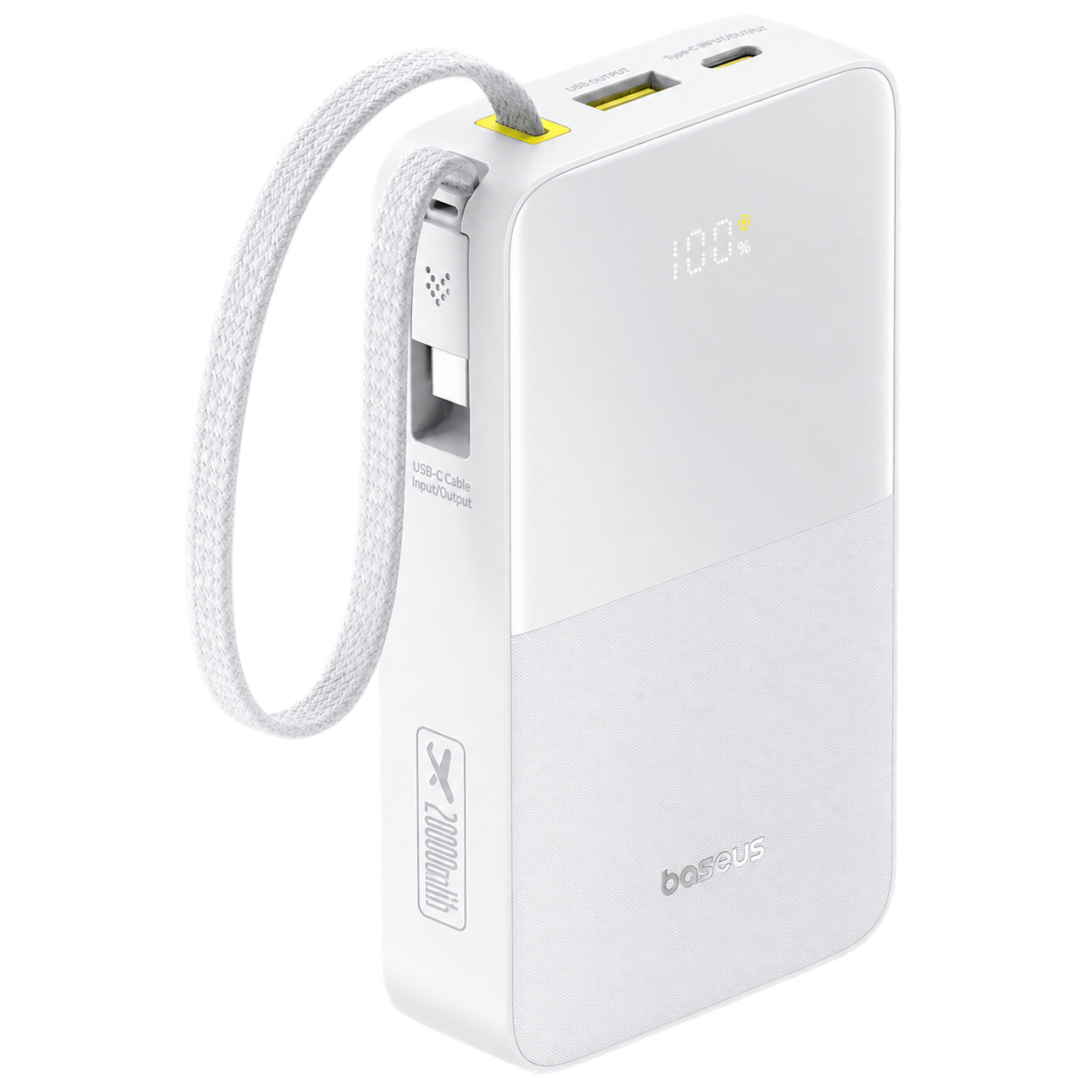 CARGADOR PORTATIL ENERFILL 20.000MAH BLANCO - BASEUS