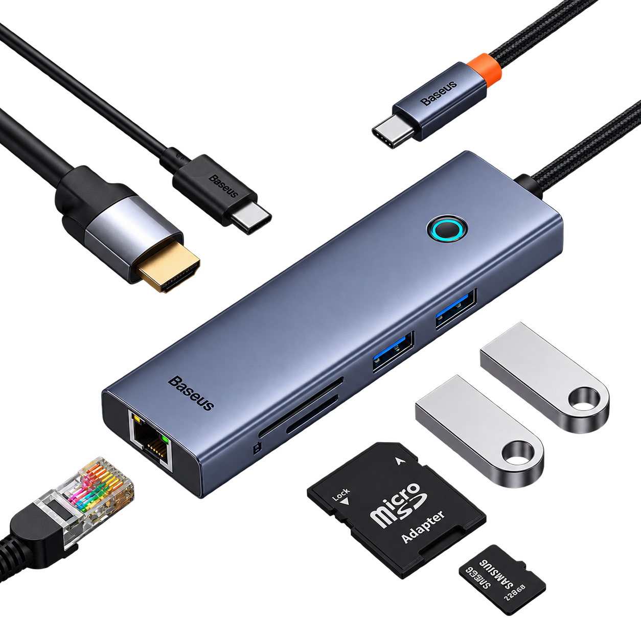 ADAPTADOR HUB 7 PUERTOS ULTRAJOY - BASEUS