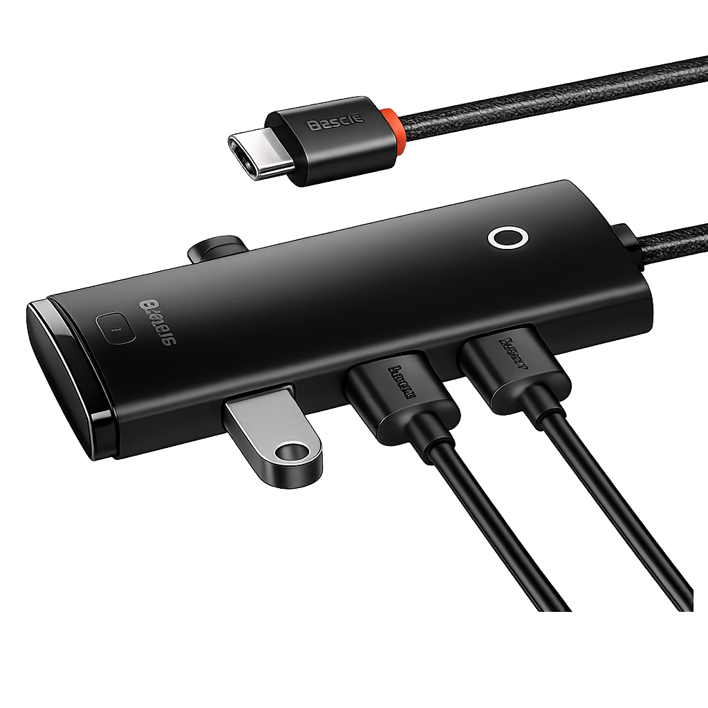 ADAPTADOR HUB 4 PUERTOS USB + C 100CM - BASEUS