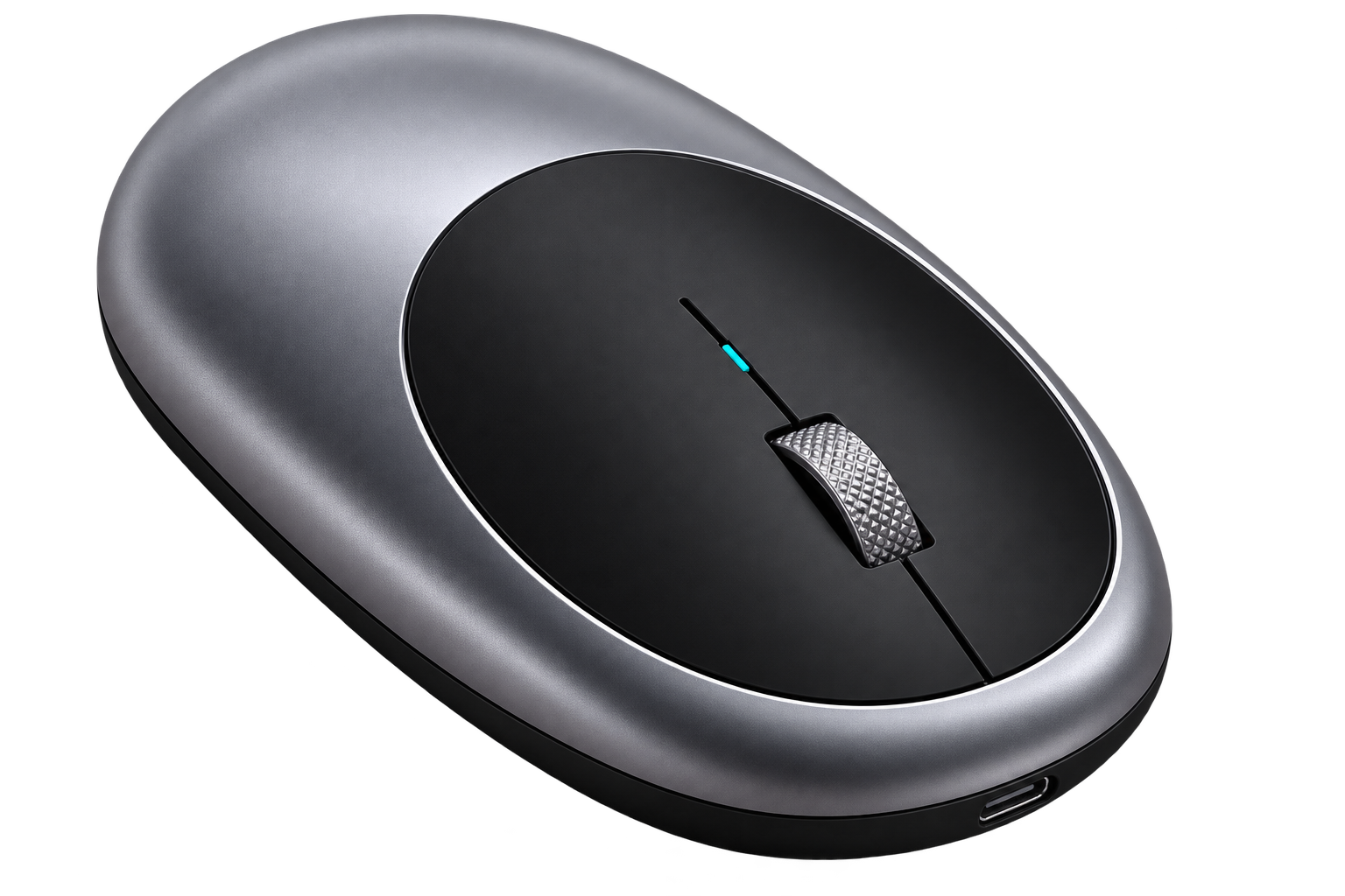 MOUSE M1 INALAMBRICO GRIS CON NEGRO - SATECHI
