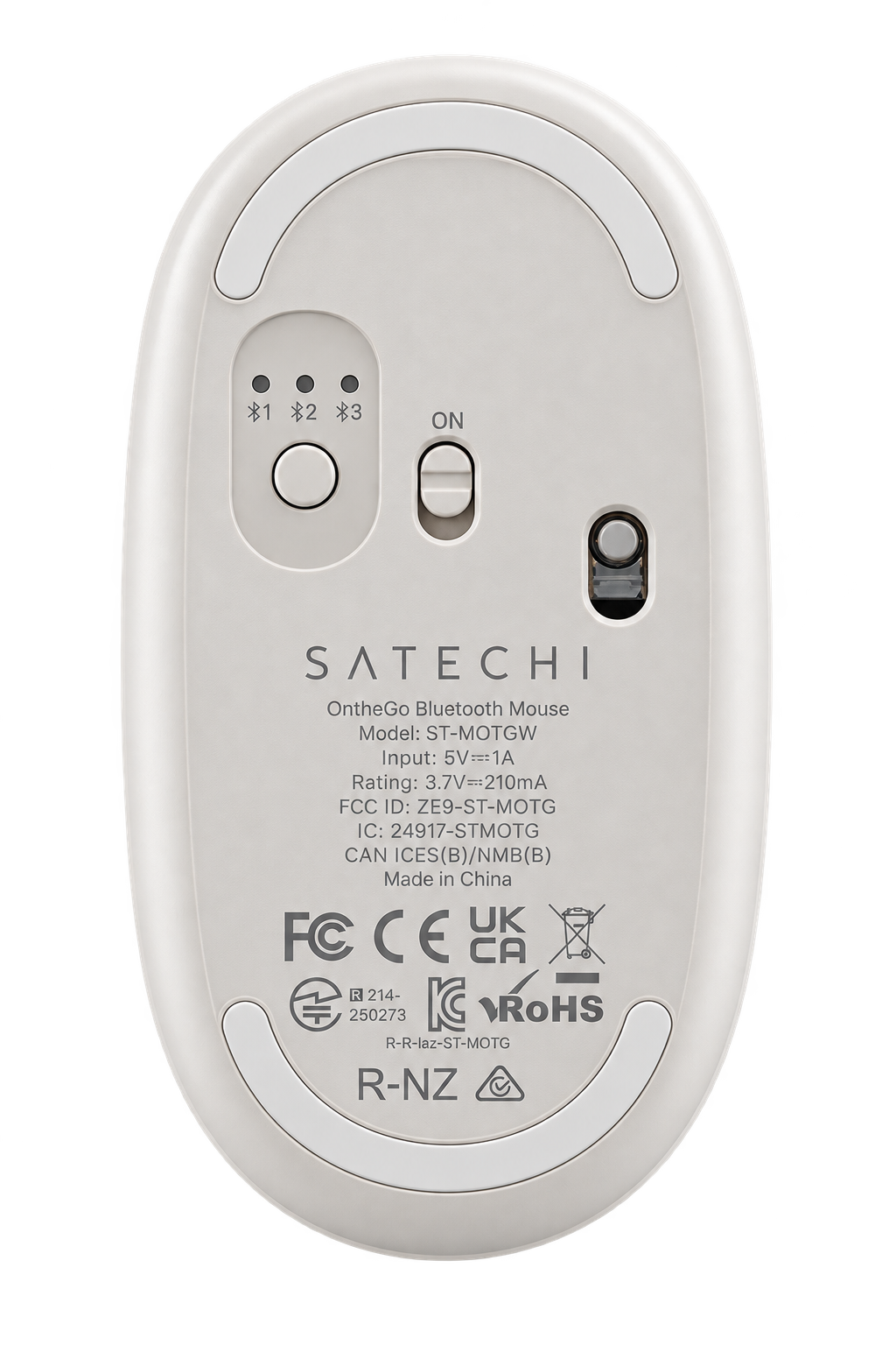 MOUSE ON THE GO INALAMBRICO BEIGE - SATECHI