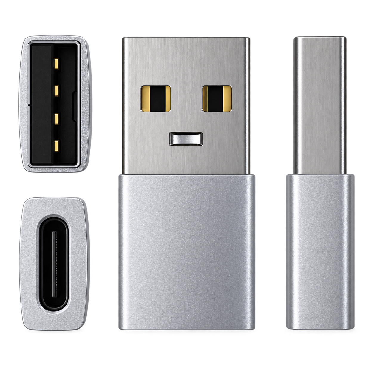 ADAPTADOR C A USB GRIS - SATECHI