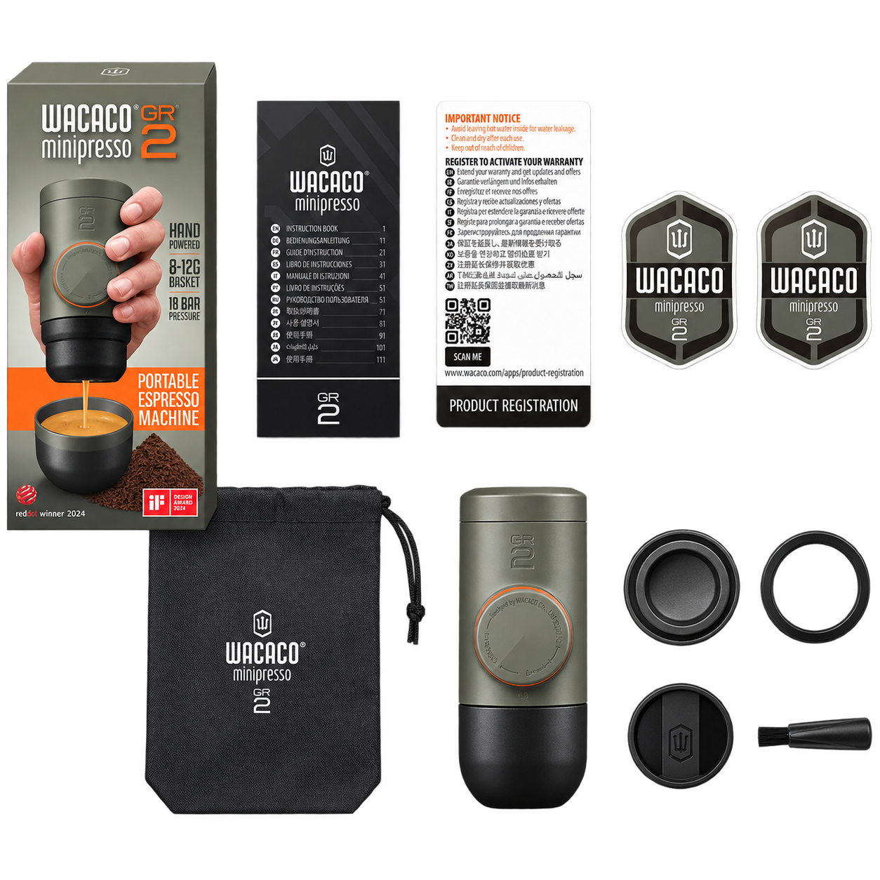 WACACO MINIPRESSO GR2 GRIS