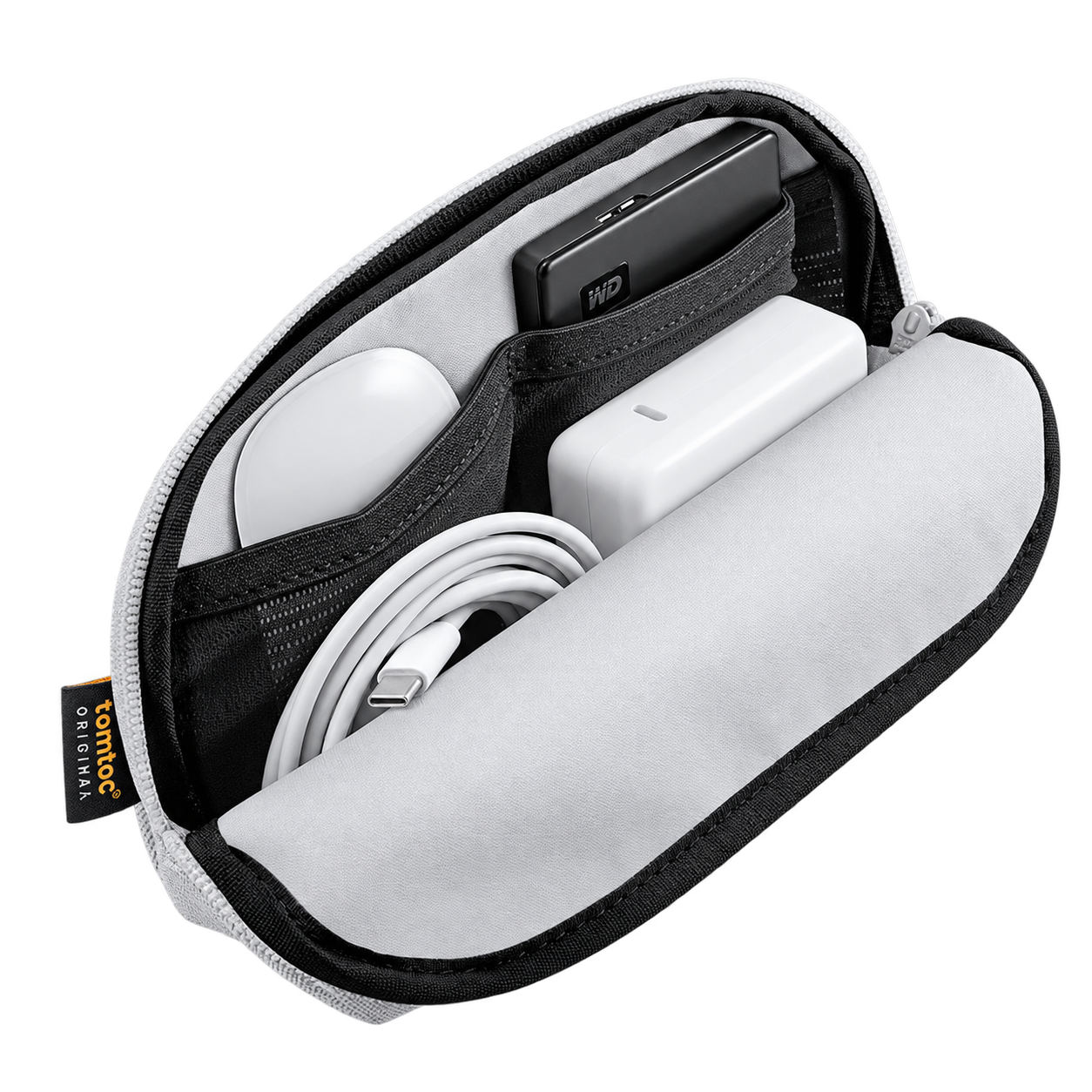 BOLSO A13 PARA LAPTOP E IPAD 16" GRIS - TOMTOC