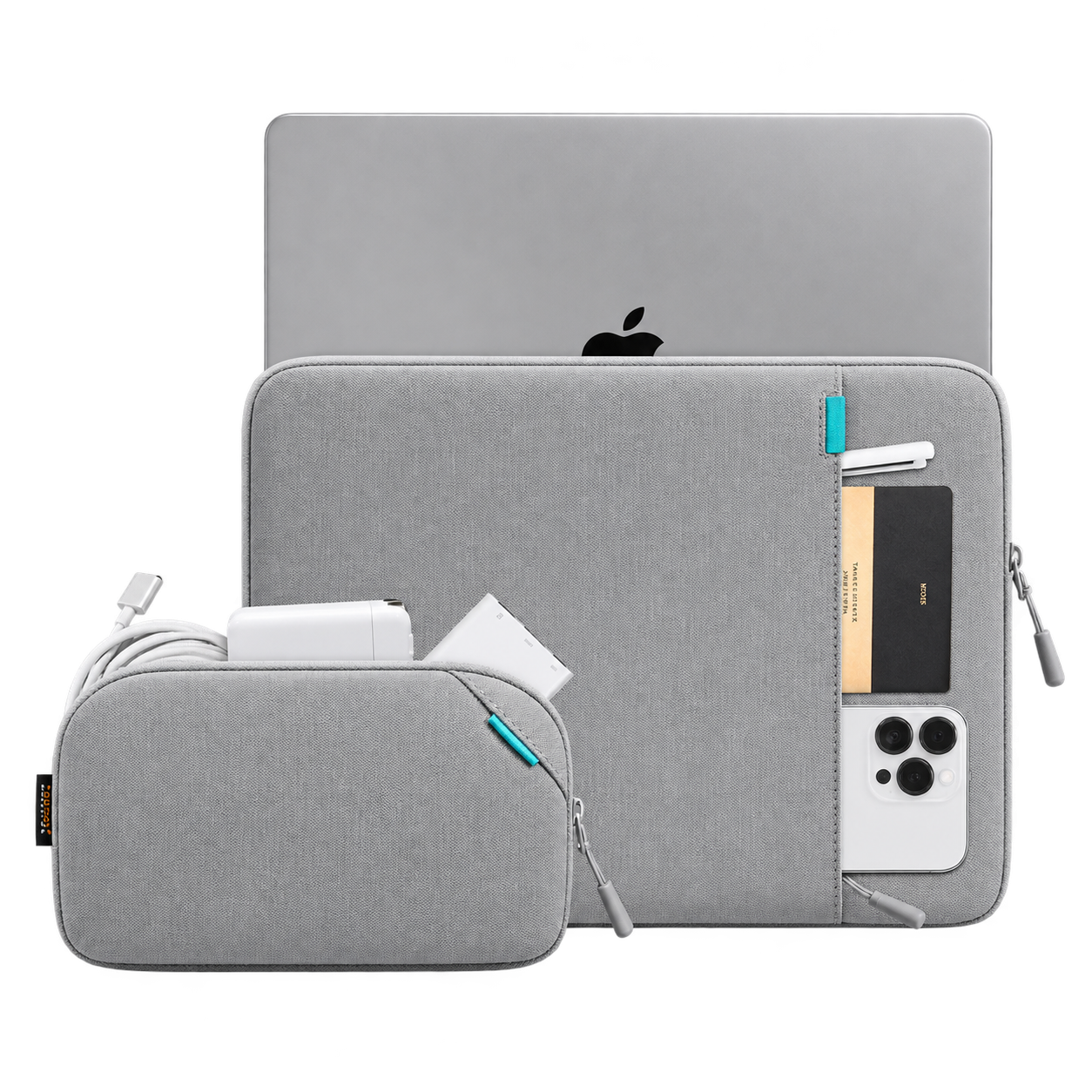 BOLSO A13 PARA LAPTOP E IPAD 16" GRIS - TOMTOC
