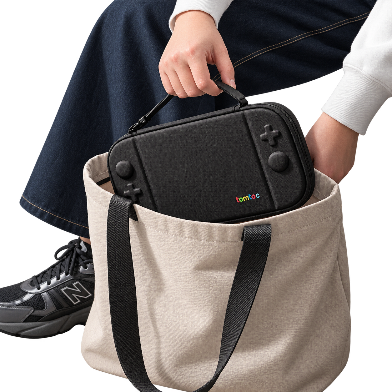 FUNDA FANCY SWITCH 2 NEGRO - TOMTOC