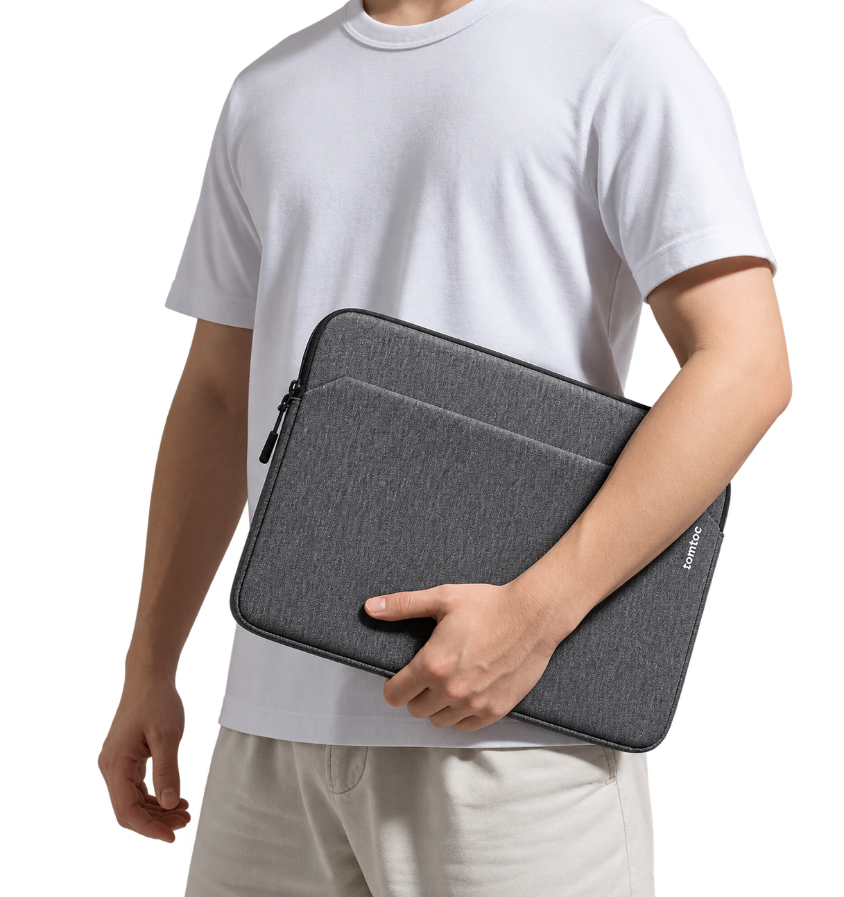 BOLSO LIGHT A18 PARA MACBOOK PRO 14" GRIS OSCURO - TOMTOC