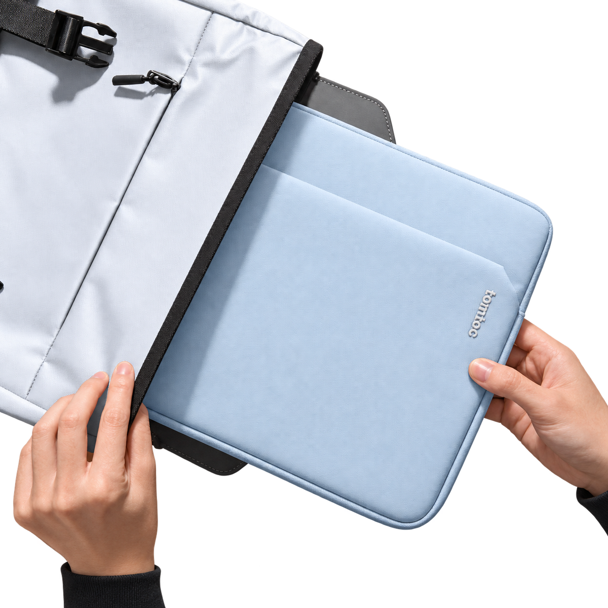 BOLSO LIGHT A18 PARA MACBOOK AIR/PRO 13" CELESTE - TOMTOC