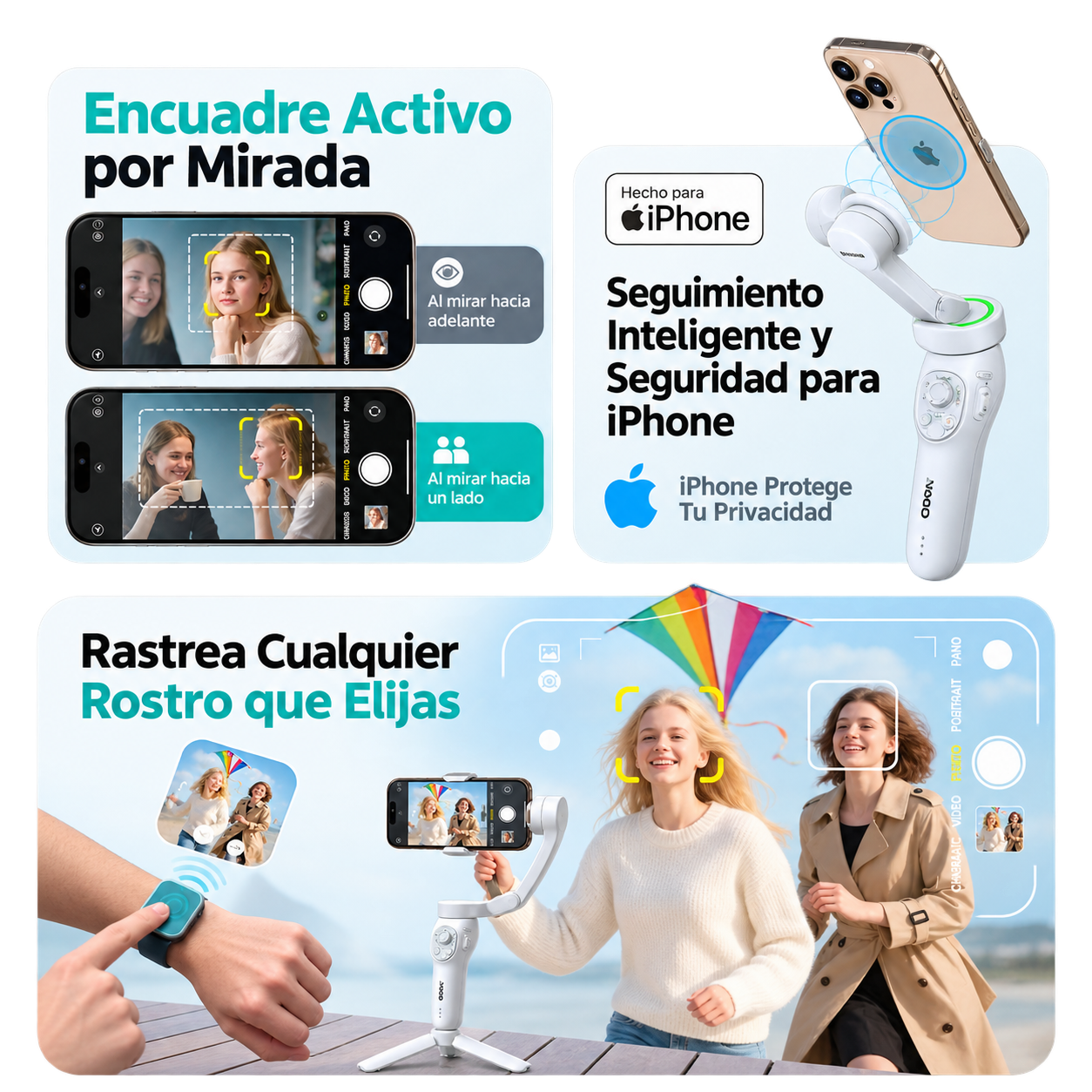 ESTABILIZADOR GIMBAL CON RGB - COMITOK