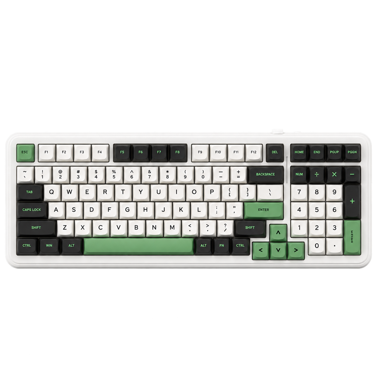 TECLADO MECANICO K99 98% BLANCO Y VERDE - MCHOSE