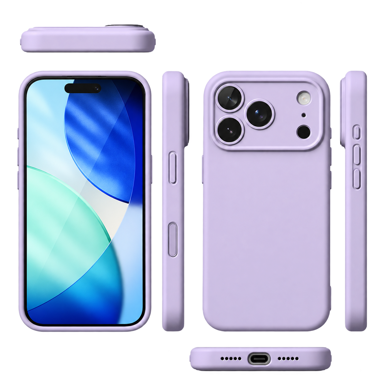 FUNDA RINGKE SILICONA MAGNETIC IPHONE 17 PRO LIGHT PURPLE