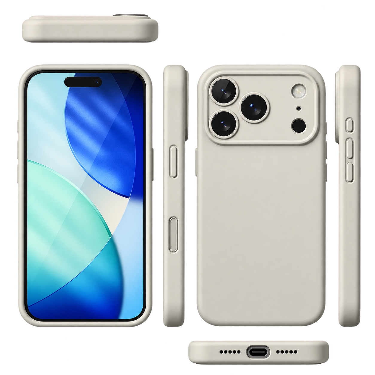 FUNDA RINGKE SILICONA MAGNETIC IPHONE 17 PRO MAX STONE