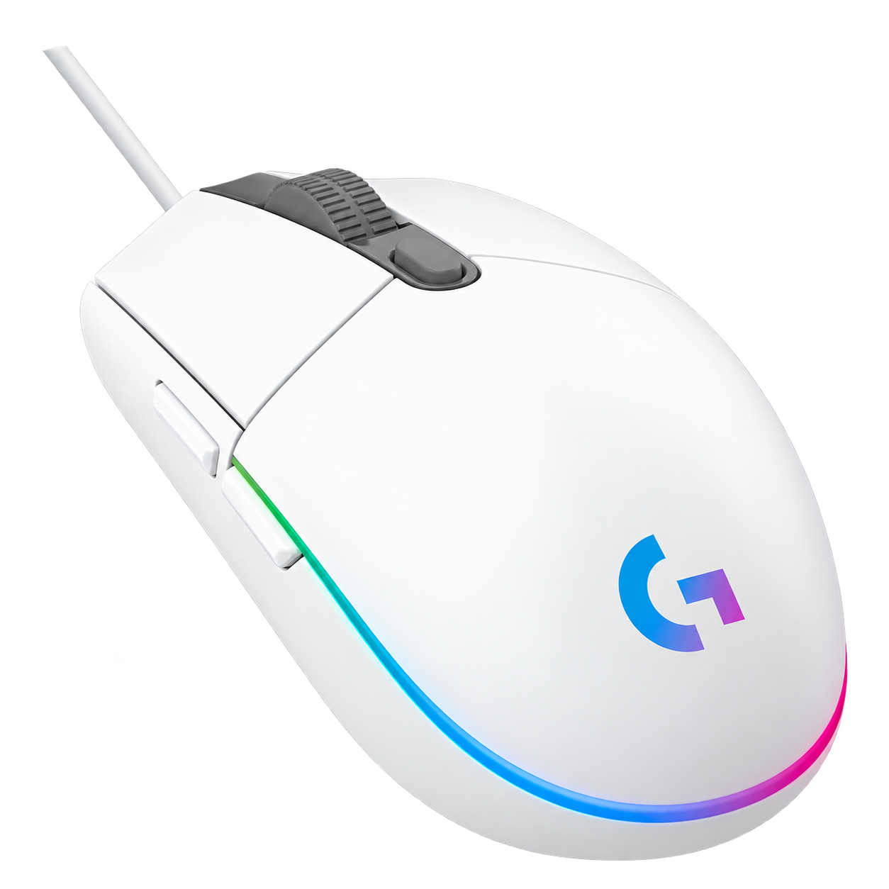 MOUSE LOGITECH CON CABLE G203 - BLANCO