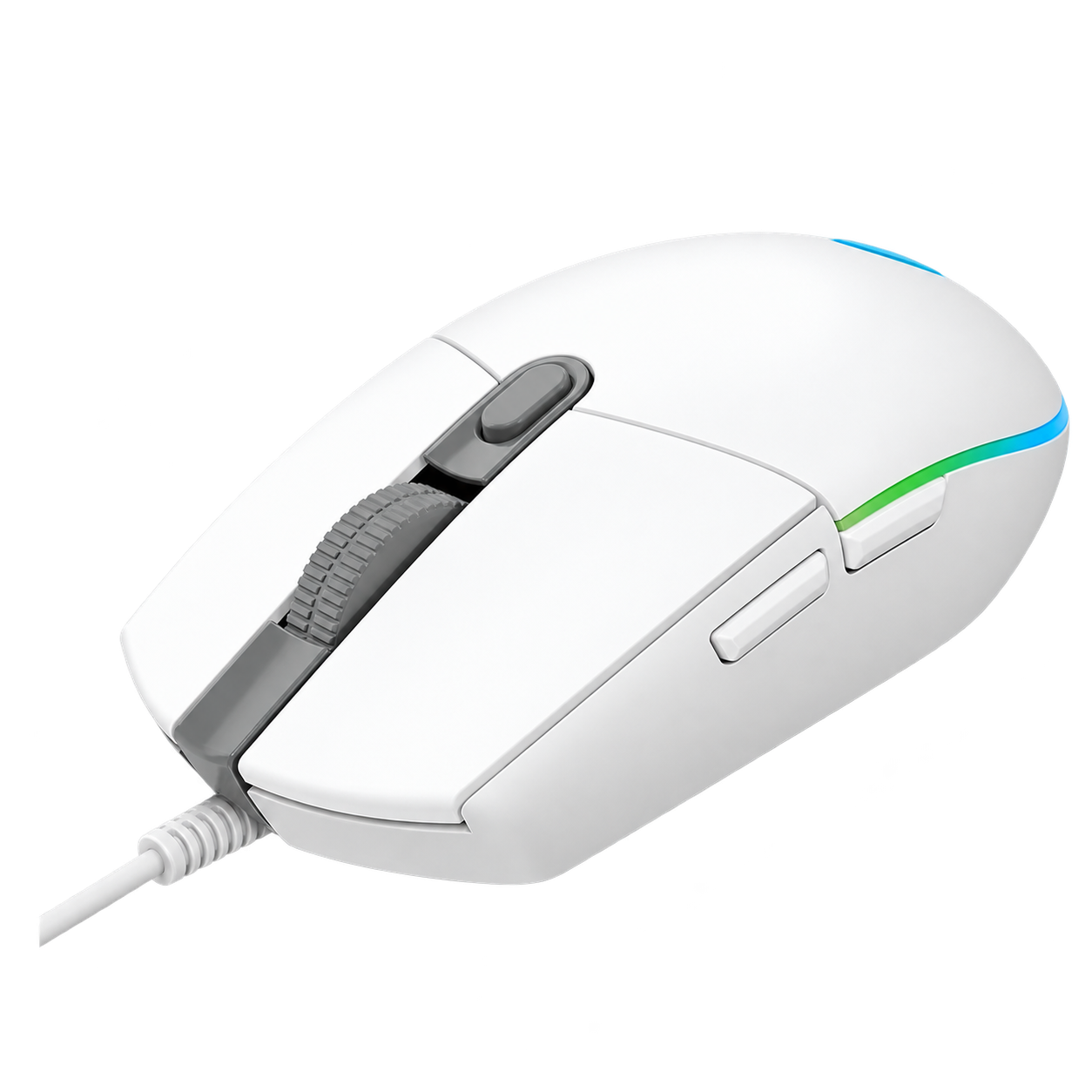 MOUSE LOGITECH CON CABLE G203 - BLANCO