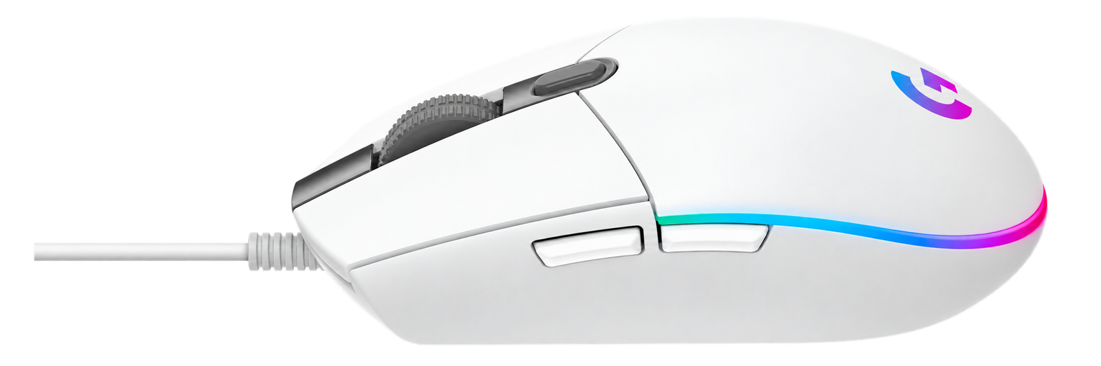 MOUSE LOGITECH CON CABLE G203 - BLANCO