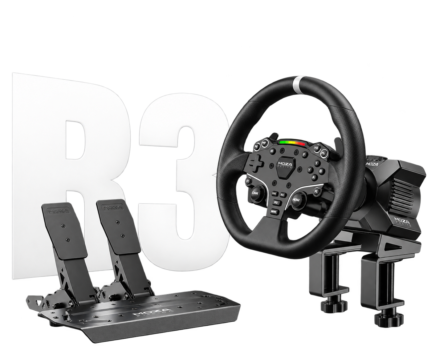 Kit Moza R3 Volante y Pedalera